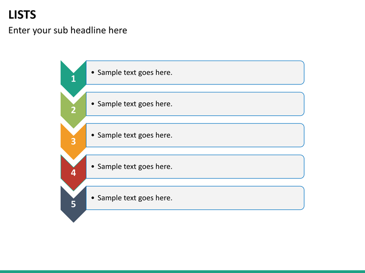 PowerPoint Lists | SketchBubble