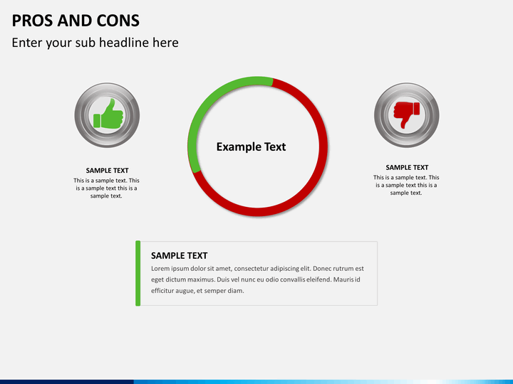 pros and cons template ppt
