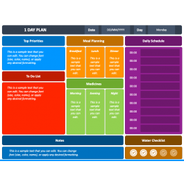 1 Day Plan PowerPoint and Google Slides Template - PPT Slides