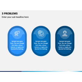 3 Problems PowerPoint Template - PPT Slides