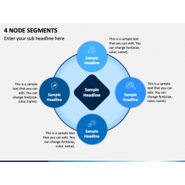 4 Node Segments PowerPoint Presentation Slides - PPT Template