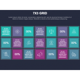7x3 Grid for PowerPoint and Google Slides - PPT Slides
