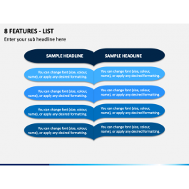 8 Features - List PowerPoint Template - PPT Slides