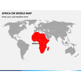 PowerPoint Africa On World Map Africa On World Map Slide1 