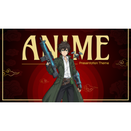 Free Anime Style Theme for PowerPoint and Google Slides PPT Slides