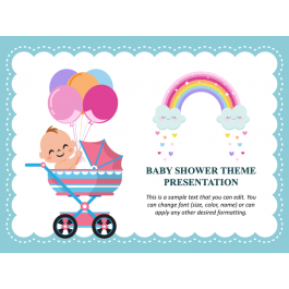 Free Baby Shower Presentation Theme for PowerPoint and Google Slides