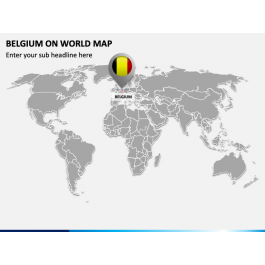 Belgium On World Map For PowerPoint And Google Slides PPT Slides Belgium On World Map Slide1 