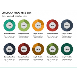 Circular Progress Bar PowerPoint Template - PPT Slides