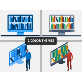 Digital Library PowerPoint and Google Slides Template - PPT Slides