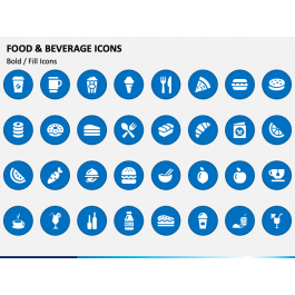Food and Beverage Icons for PowerPoint and Google Slides - PPT Slides