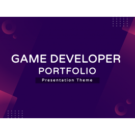 Game Developer Portfolio Presentation for PowerPoint and Google Slides ...