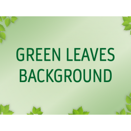 Free - Green Leaves Background for PowerPoint and Google Slides