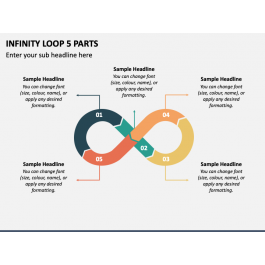 Infinity Loop 5 Parts for PowerPoint and Google Slides - PPT Slides