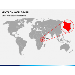 PowerPoint Kenya On World Map Kenya On World Map Slide1 