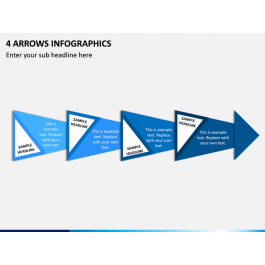 4 Arrows Infographics PowerPoint Slide