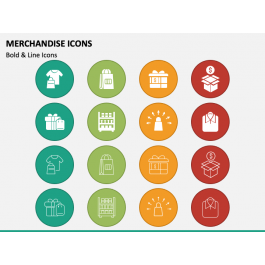 Merchandise Icons for PowerPoint and Google Slides - PPT Slides