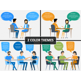 People Talking PowerPoint and Google Slides Template - PPT Slides