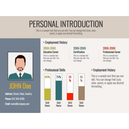 Personal Introduction PowerPoint Template and Google Slides Theme