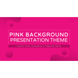 Pink Background Theme for PowerPoint and Google Slides - PPT Slides