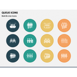 Queue Icons for PowerPoint and Google Slides - PPT Slides