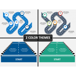 Race Track PowerPoint and Google Slides Template - PPT Slides