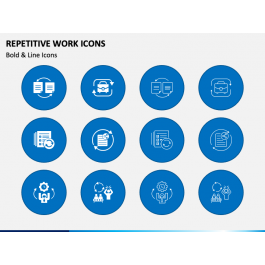 Repetitive Work Icons for PowerPoint and Google Slides - PPT Slides