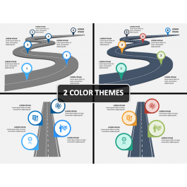 Road Infographics PowerPoint and Google Slides Template - PPT Slides
