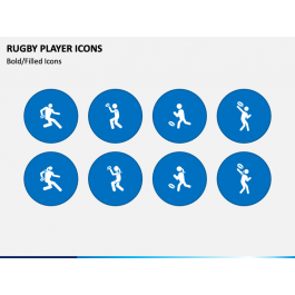 Rugby Player Icons for PowerPoint and Google Slides - PPT Slides