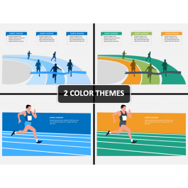 Running Track PowerPoint and Google Slides Template - PPT Slides