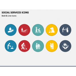 Social Services Icons for PowerPoint and Google Slides - PPT Slides