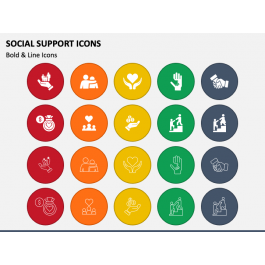 Social Support Icons for PowerPoint and Google Slides - PPT Slides