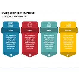 Start Stop Keep Improve PowerPoint and Google Slides Template - PPT Slides