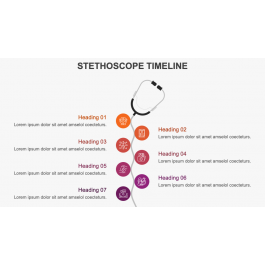 Stethoscope Timeline PowerPoint and Google Slides Template PPT Slides