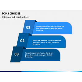 Top 3 Choices PowerPoint Template - PPT Slides