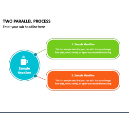Two Parallel Process PowerPoint Template - PPT Slides