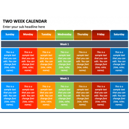 Two Week Calendar for PowerPoint and Google Slides - PPT Slides