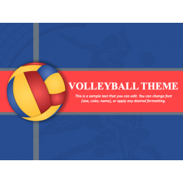 Free Volleyball Presentation Theme for PowerPoint and Google Slides