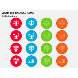 Work Life Balance Icons for PowerPoint and Google Slides - PPT Slides