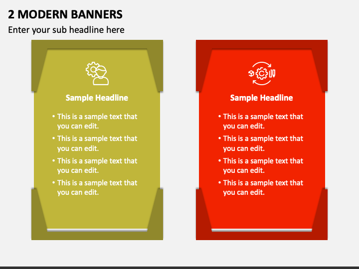 2 Modern Banners PPT Slide 1