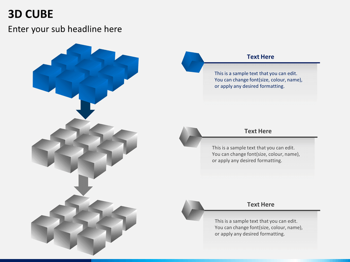 3D Cubes PowerPoint and Google Slides Template - PPT Slides