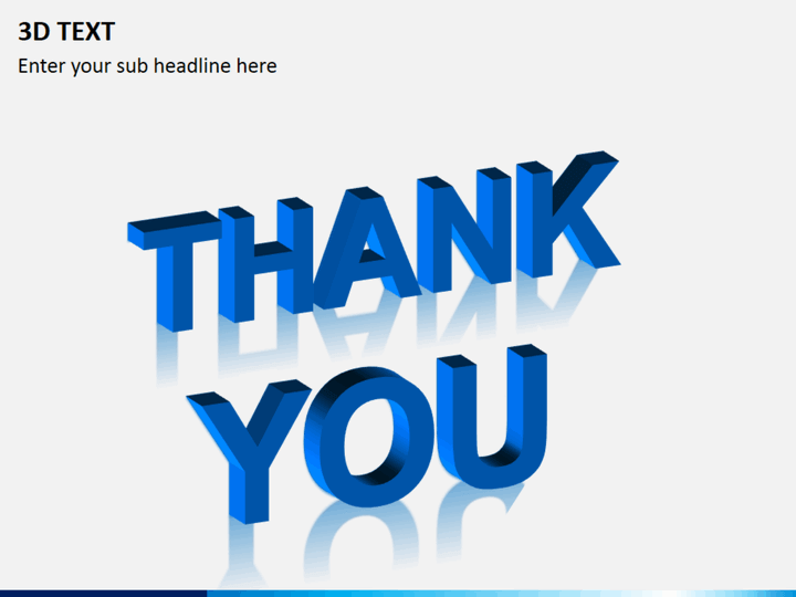 3D Text for PowerPoint PPT Slides