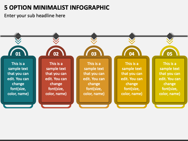 5 Option Minimalist Infographic PPT Slide 1