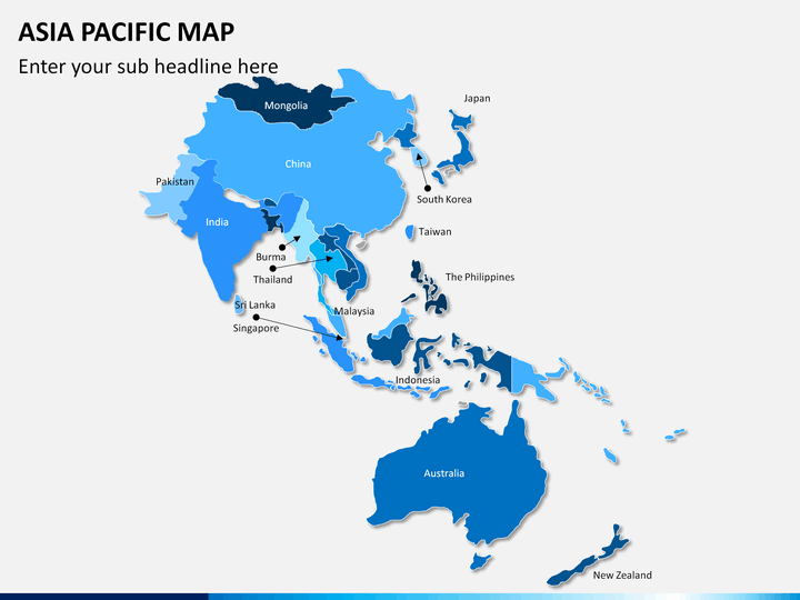 Map Of Asia Pacific Countries Asia   Pacific (APAC) Map PowerPoint | SketchBubble