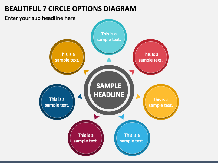 Beautiful 7 Circle Options Diagram PPT Slide 1