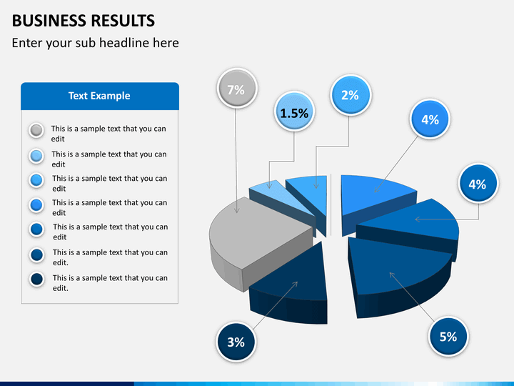 Business results PPT slide 1