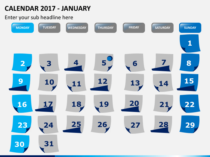 Calendar 2017 PPT slide 1