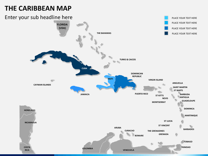 The Caribbean Map Powerpoint Sketchbubble