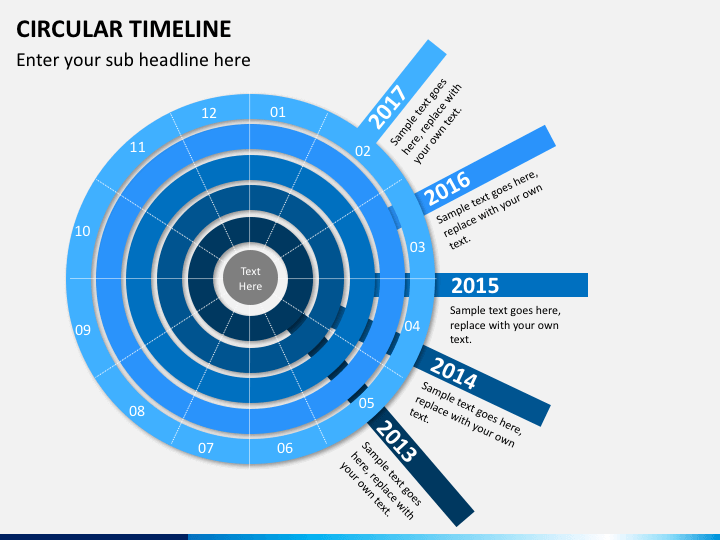 Circular Timeline PowerPoint Template | SketchBubble