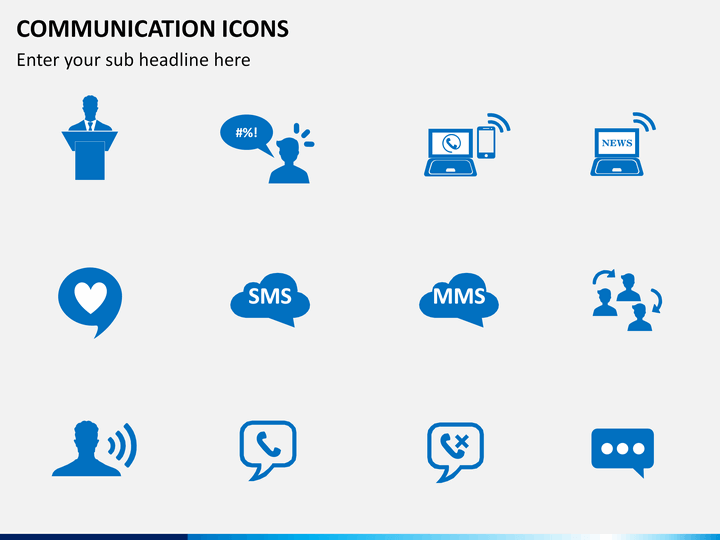 Communication Icons PowerPoint | SketchBubble
