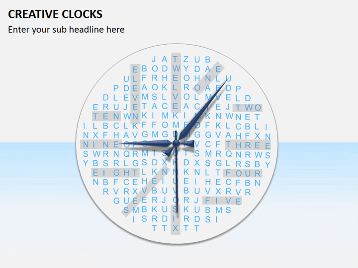 Creative clocks PPT slide 1